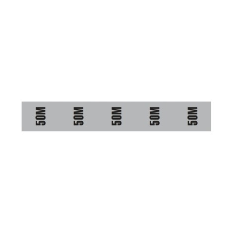 Cable Length ID Tape (24mm x 33m) - 50m Grey