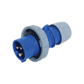 16A 230V 2P+E IP67 Plug (0132-6)