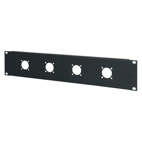 2U 19'' Punched Rack Panel - 4 G Type (R1204/2UK)