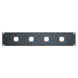 2U 19'' Punched Rack Panel - 4 G Type (R1204/2UK)