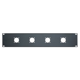 2U 19'' Punched Rack Panel - 4 G Type (R1204/2UK)