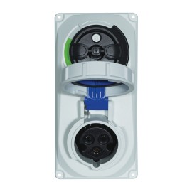 16A 230V 2P+E IP67 Switched Interlock Socket (61132-6)
