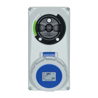 16A 230V 2P+E IP67 Switched Interlock Socket (61132-6)