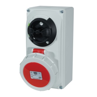 16A 415V 3P+N+E IP67 Switched Interlock Socket (61152-6)
