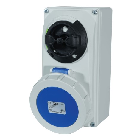 32A 230V 2P+E IP67 Switched Interlock Socket (61232-6)