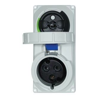 32A 230V 2P+E IP67 Switched Interlock Socket (61232-6)