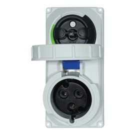 32A 230V 2P+E IP67 Switched Interlock Socket (61232-6)