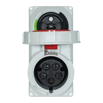 32A 415V 3P+N+E IP67 Switched Interlock Socket (61252-6)
