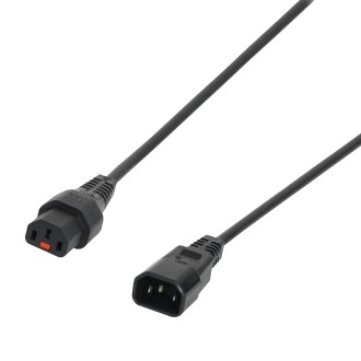 1m C14 IEC - C13 IEC Lock Cable PC1024