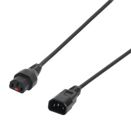 1m C14 IEC - C13 IEC Lock Cable PC1024
