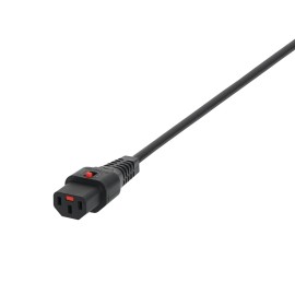1m C14 IEC - C13 IEC Lock Cable PC1024