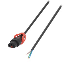 2m Bare Ends - C13 IEC Lock+ Cable PC1632