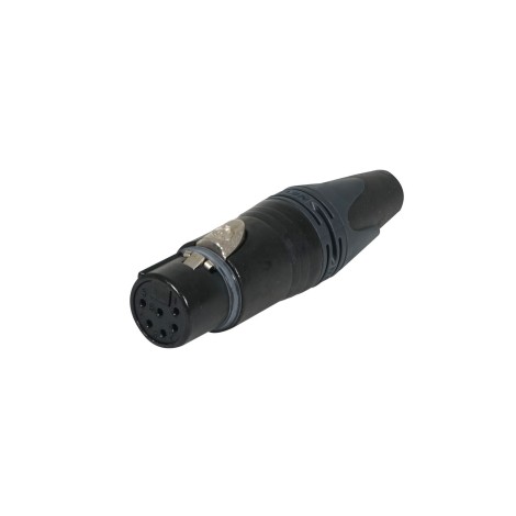 XLR 6-Pin Female Cable Socket Black NC6FXX-BAG