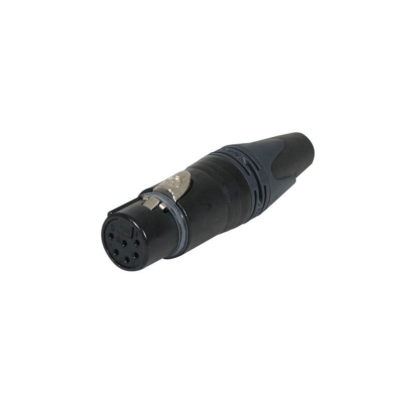 XLR 6-Pin Female Cable Socket Black NC6FXX-BAG