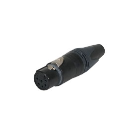 XLR 6-Pin Female Cable Socket Black NC6FXX-BAG