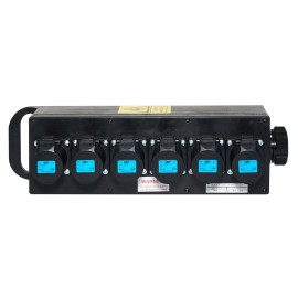 Socapex Breakout Box, 19-Pin to 6 x 16A Sockets