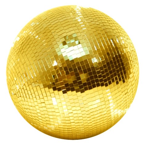 30cm (12'') Gold Mirror Ball
