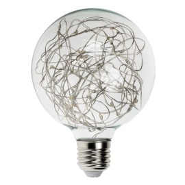 1.7W LED G95 ES Poly Star Polycarbonate Lamp, Green