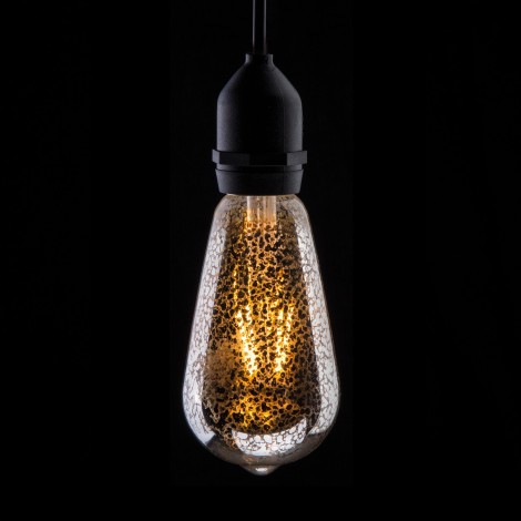 4W Dimmable LED ST64 Crackle Filament Lamp 2200K BC