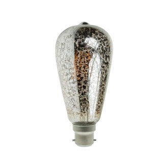 4W Dimmable LED ST64 Crackle Filament Lamp 2200K BC
