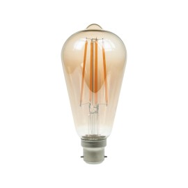 4W Dimmable LED ST64 Gold Filament Lamp 2200K BC