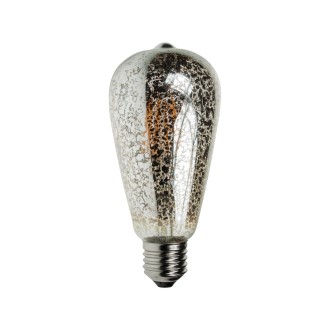 4W Dimmable LED ST64 Crackle Filament Lamp 2200K ES