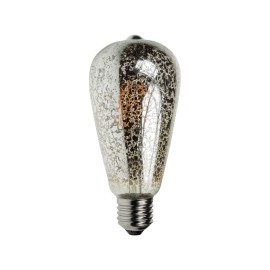 4W Dimmable LED ST64 Crackle Filament Lamp 2200K ES