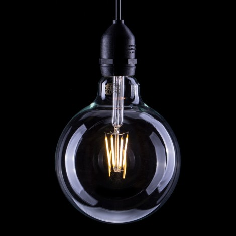 6W Dimmable LED G125 Globe Filament Lamp 2200K ES