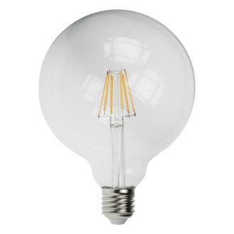 6W Dimmable LED G125 Globe Filament Lamp 2200K ES