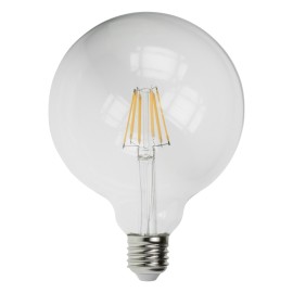 6W Dimmable LED G125 Globe Filament Lamp 2200K ES