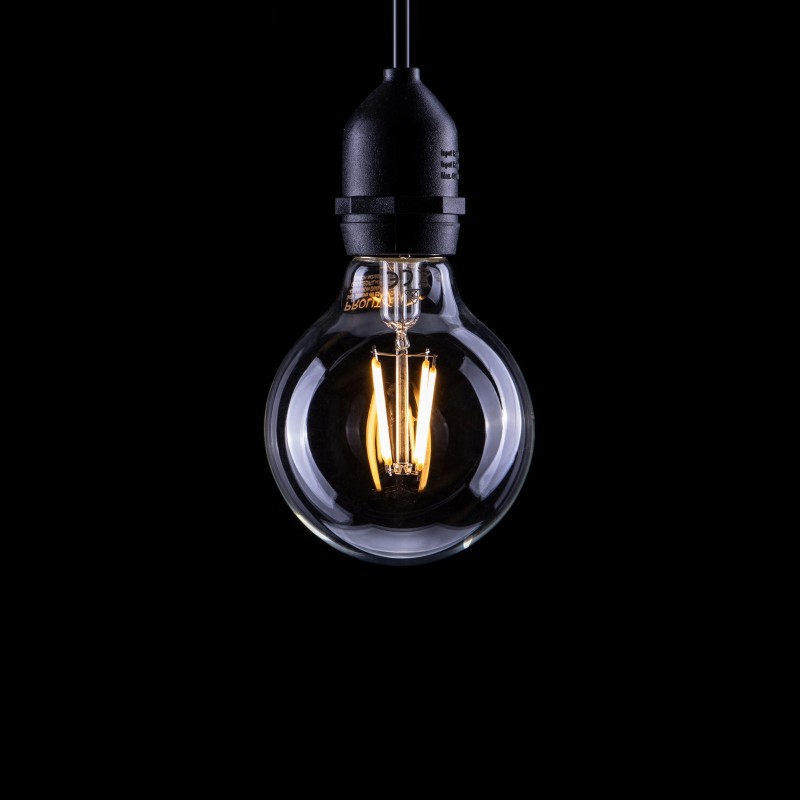 4W LED G80 Globe Filament Lamp 2700K ES