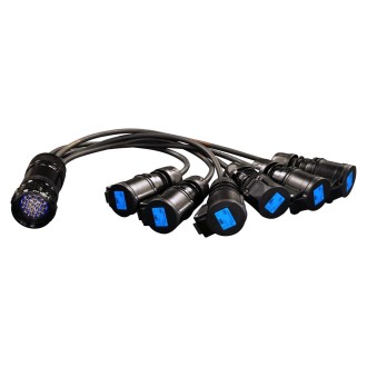 Socapex 19-Pin Male - 16A Female 2.5mm Fan-Out Cable