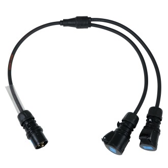 Moulded Y Split - 1.0m 2.5mm 16A Connectors