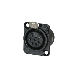 Neutrik XLR 6-Pin Female Chassis Socket NC6FD-L-BAG-1,  CONN132