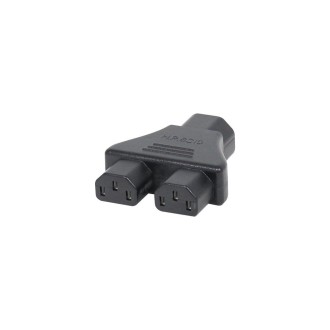 LEDJ Adapter IEC Male - 2 IEC Female 10A
