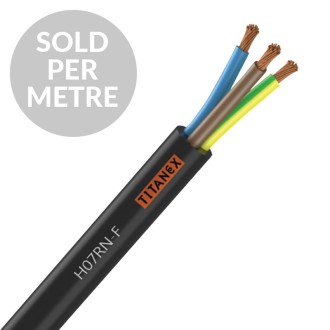 Titanex H07-RNF 1.5mm 3 Core Rubber Cable - Cut Length