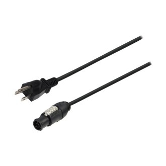 LEDJ Grounded USA Plug to Neutrik powerCON TRUE1 NAC3FX-W-TOP 1mLEDJ Grounded USA Plug to Neutrik powerCON TRUE1 NAC3FX-W-TOP 1m