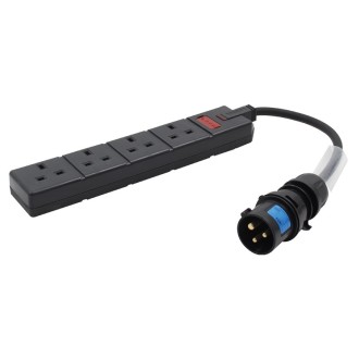 LEDJ 0.35m 16A Plug to 13A Socket Cable