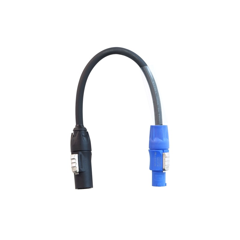 LEDJ 0.25m PowerCON A-type to Neutrik PowerCON TRUE1 Cable