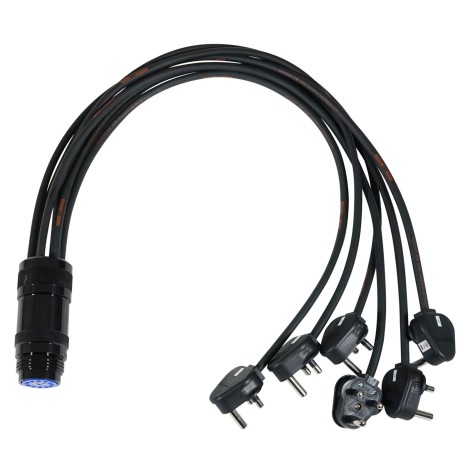 eLumen8 15A Male - Socapex 19-Pin Female 1.5mm Fan-In Cable