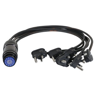 eLumen8 15A Male - Socapex 19-Pin Female 1.5mm Fan-In Cable