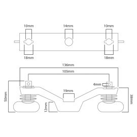 eLumen8 Omega Clamp - Kudos 250/350, Spectra Series