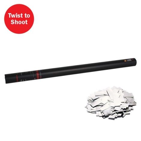 The Confetti Maker Handheld Confetti Cannon 80cm Silver