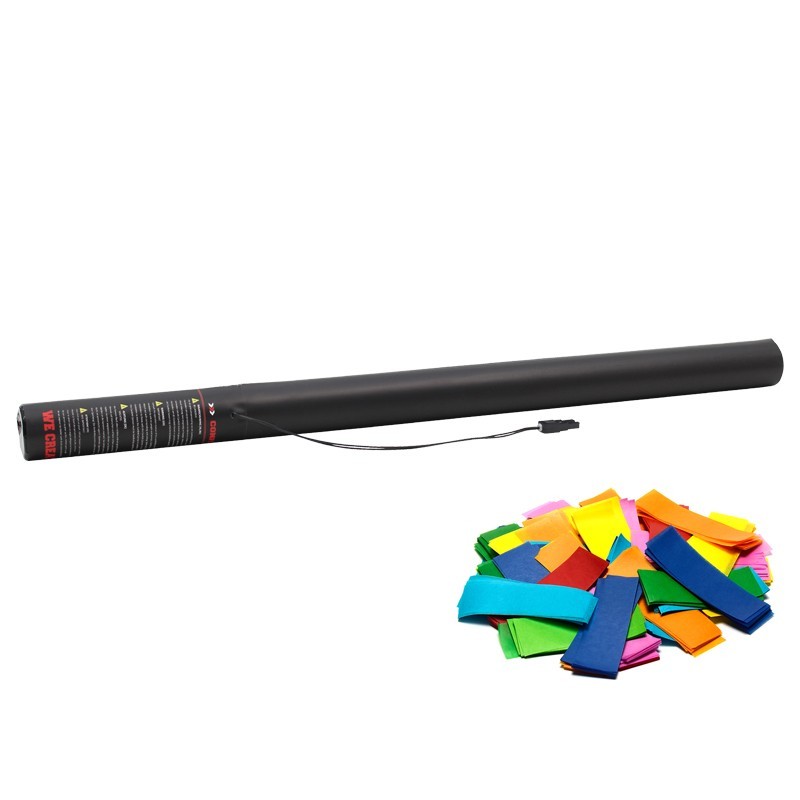 Electric Confetti Cannon 80cm Multicoloured