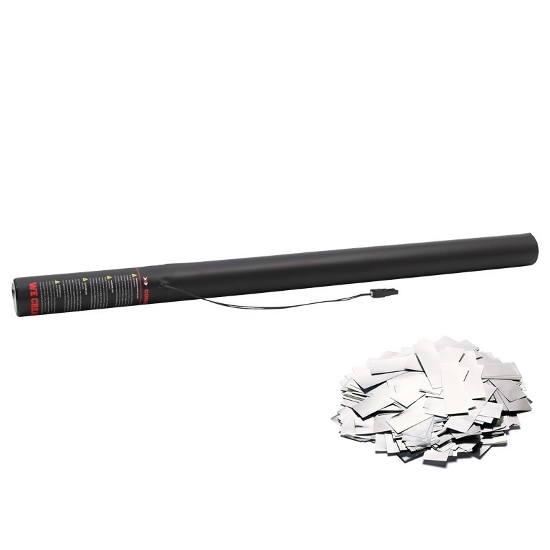 The Confetti Maker Electric Confetti Cannon 80cm Metallic Silver
