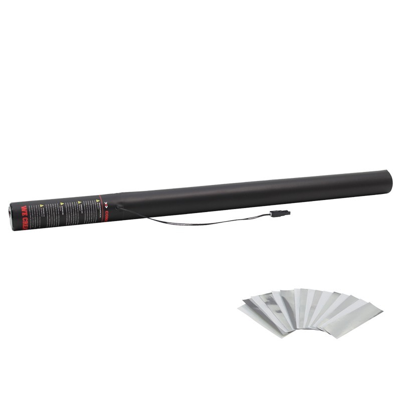 The Confetti Maker Electric Confetti Cannon 80cm White and Silver
