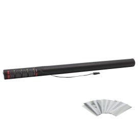The Confetti Maker Electric Confetti Cannon 80cm White and Silver