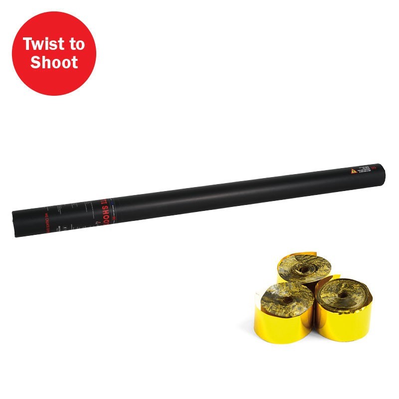 The Confetti Maker Handheld Streamer Cannon 80cm Gold