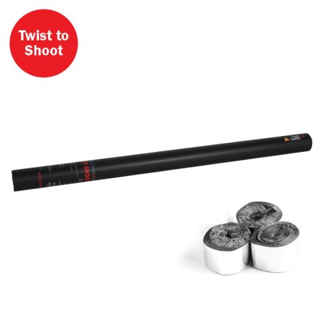 The Confetti Maker Handheld Streamer Cannon 80cm Silver
