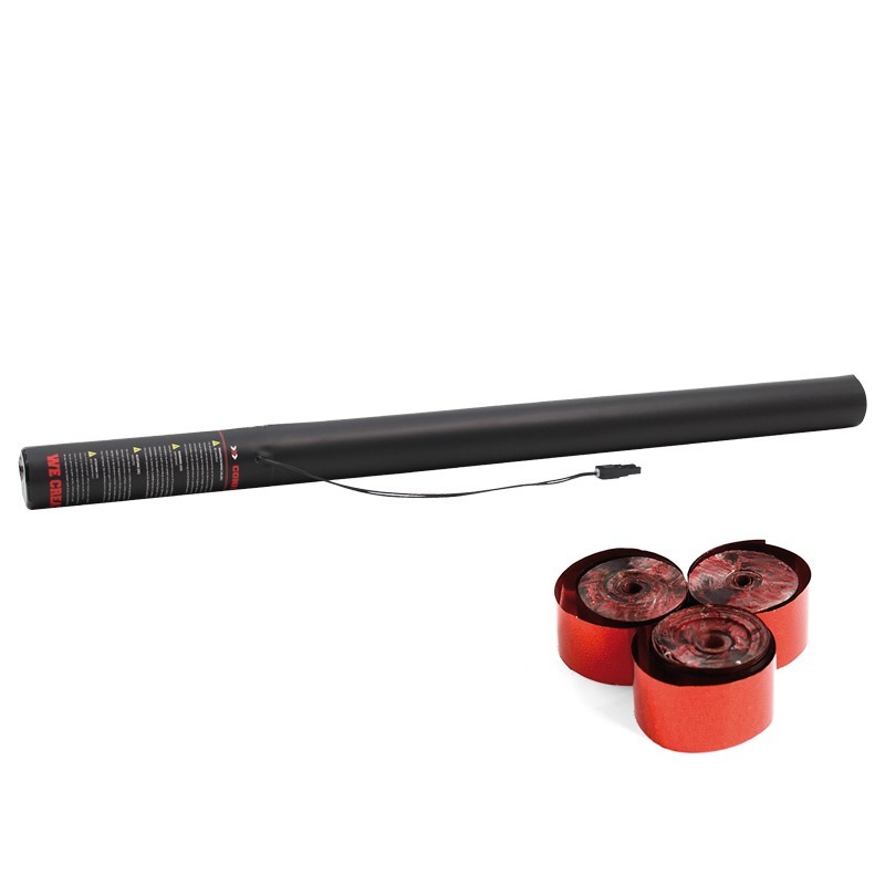 The Confetti Maker Electric Streamer Cannon 80cm Red Metallic